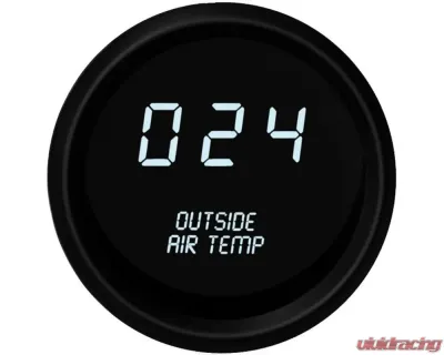 Intellitronix 2 1/16" Black Bezel Digital Outside Air Temperature Gauge - M9123W