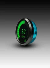 Intellitronix 3 3/8" Black Bezels Programmable Digital Bargraph Memory Speedometer                                     - M9222G - Image 3
