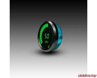 Intellitronix 3 3/8" Black Bezels Programmable Digital Bargraph Memory Speedometer - M9222G