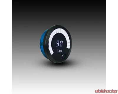 Intellitronix 3 3/8" Black Bezels Programmable Digital Bargraph Memory Speedometer - M9222W
