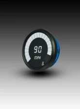 Intellitronix 3 3/8" Black Bezels Programmable Digital Bargraph Memory Speedometer                                     - M9222W - Image 3