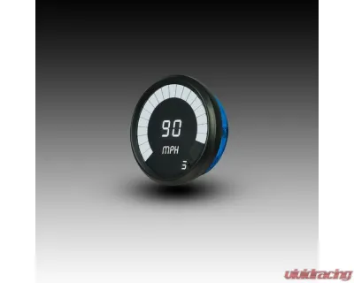 Intellitronix 3 3/8" Black Bezels Programmable Digital Bargraph Memory Speedometer - M9222W