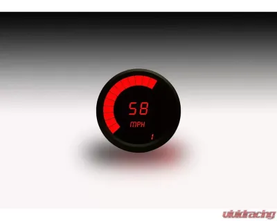 Intellitronix 3 3/8" Black Bezels Programmable Digital Bargraph Memory Speedometer/Tachometer Combo - M9250R