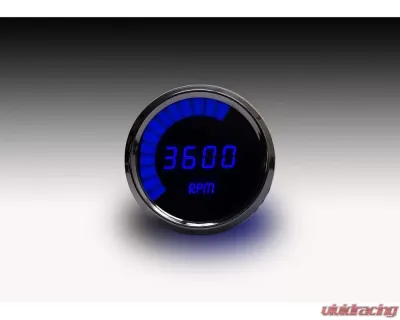 Intellitronix 3 3/8" 9900 Rpm 4-6-8 Cyl Chrome Plated Bezels Digital Bargraph Memory Tachometer w/Peak Rpm Recall - MS9001B