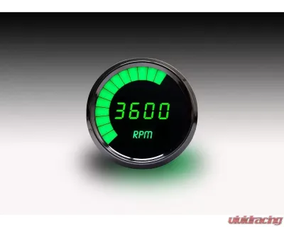 Intellitronix 3 3/8" 9900 Rpm 4-6-8 Cyl Chrome Plated Bezels Digital Bargraph Memory Tachometer w/Peak Rpm Recall - MS9001G