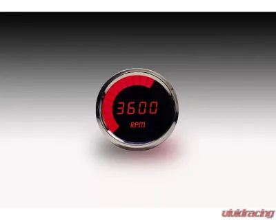 Intellitronix 3 3/8" 9900 Rpm 4-6-8 Cyl Chrome Plated Bezels Digital Bargraph Memory Tachometer w/Peak Rpm Recall - MS9001R