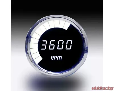 Intellitronix 3 3/8" 9900 Rpm 4-6-8 Cyl Chrome Plated Bezels Digital Bargraph Memory Tachometer w/Peak Rpm Recall - MS9001W