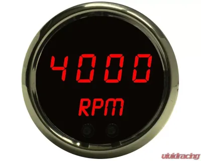 Intellitronix 2 1/16" Chrome Bezel Programmable Digital Tachometer - MS9002R