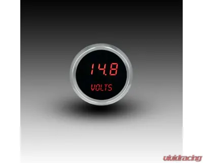Intellitronix 2 1/16" Chrome Bezel Digital Voltmeter - MS9015R