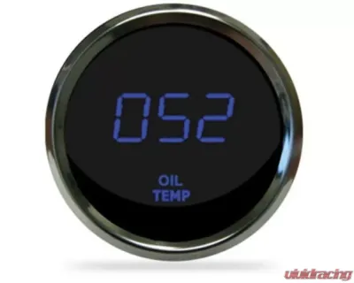 Intellitronix 2 1/16" Chrome Bezel Digital Oil Temperature Gauge - MS9108B