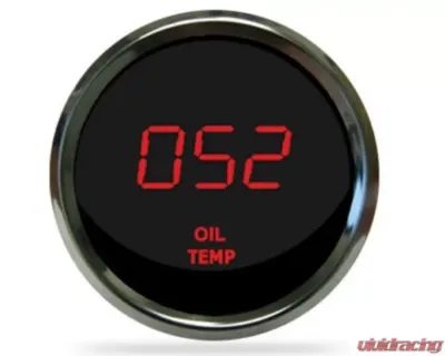 Intellitronix 2 1/16" Chrome Bezel Digital Oil Temperature Gauge - MS9108R