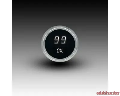 Intellitronix 2 1/16" Chrome Bezel Digital Oil Pressure Gauge - MS9114W