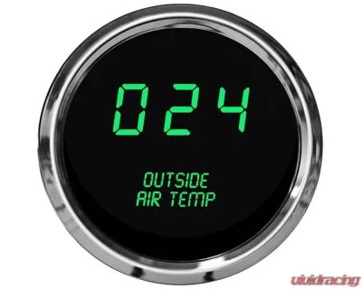 Intellitronix 2 1/16" Chrome Bezel Digital Outside Air Temperature Gauge - MS9123G