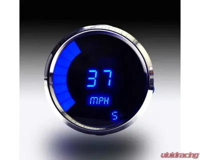 Intellitronix 3 3/8" Chrome Bezels Programmable Digital Bargraph Memory Speedometer - MS9222B