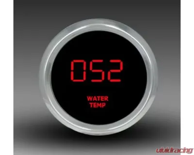 Intellitronix 2 1/16" Chrome Bezel Digital Water Temperature Gauge - MS9113R