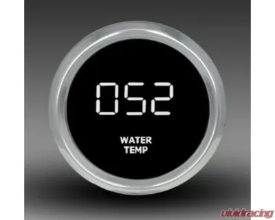 Intellitronix 2 1/16" Chrome Bezel Digital Water Temperature Gauge - MS9113W