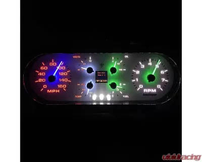 Intellitronix Universal Aurora Six Gauge Analog Panel Kit - AUR1001