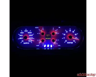 Intellitronix Universal Aurora Six Gauge Analog Panel Kit - AUR1001