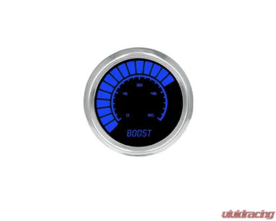 Intellitronix Boost Analog Bargraph Gauge Chrome Bezel w/Sender 0-60 PSI - BS9012B