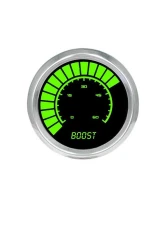 Intellitronix Boost Analog Bargraph Gauge Chrome Bezel w/Sender 0-60 PSI                                     - BS9012G - Image 4