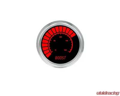 Intellitronix Boost Analog Bargraph Gauge Chrome Bezel w/Sender 0-60 PSI - BS9012R