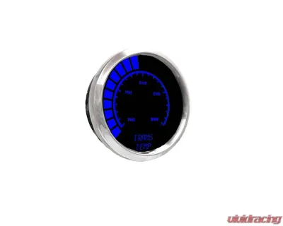 Intellitronix 2 1/16 Inch Chrome Bezel Analog Bargraph Transmission Temp Gauge w/Sender 160-340 Degrees F - BS9107B