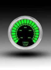 Intellitronix 2 1/16 Inch Chrome Bezel Analog Bargraph Transmission Temp Gauge w/Sender 160-340 Degrees F                                     - BS9107G - Image 3