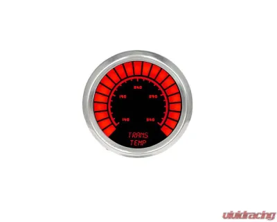 Intellitronix 2 1/16 Inch Chrome Bezel Analog Bargraph Transmission Temp Gauge w/Sender 160-340 Degrees F - BS9107R