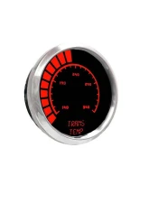 Intellitronix 2 1/16 Inch Chrome Bezel Analog Bargraph Transmission Temp Gauge w/Sender 160-340 Degrees F                                     - BS9107R - Image 2