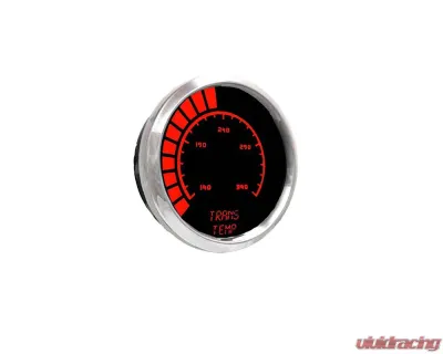 Intellitronix 2 1/16 Inch Chrome Bezel Analog Bargraph Transmission Temp Gauge w/Sender 160-340 Degrees F - BS9107R