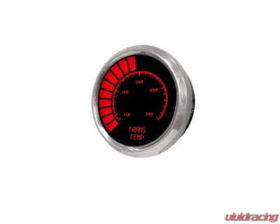 Intellitronix 2 1/16 Inch Chrome Bezel Analog Bargraph Transmission Temp Gauge w/Sender 160-340 Degrees F - BS9107R