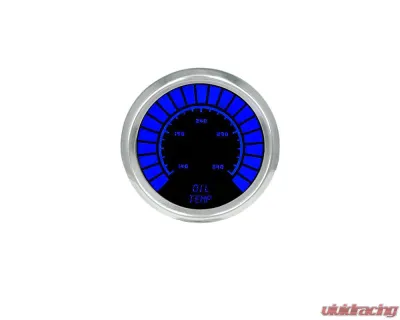 Intellitronix 2 1/16" Oil Temperature Analog Bargraph Gauge Chrome Bezel w/Sender 160-340 Degrees F - BS9108B