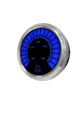 Intellitronix 2 1/16" Oil Temperature Analog Bargraph Gauge Chrome Bezel w/Sender 160-340 Degrees F                                     - BS9108B - Image 3