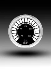 Intellitronix 2 1/16" Oil Temperature Analog Bargraph Gauge Chrome Bezel w/Sender 160-340 Degrees F                                     - BS9108W - Image 3