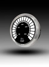 Intellitronix 2 1/16" Oil Temperature Analog Bargraph Gauge Chrome Bezel w/Sender 160-340 Degrees F                                     - BS9108W - Image 3