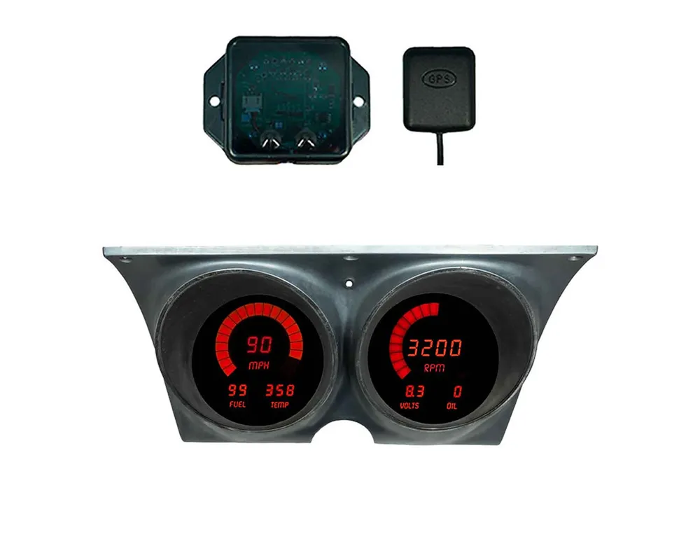 Intellitronix Digital Replacement Gauge Panel Cheverolet Camaro | Pontiac Firebird 1967-1968 - DP4000R-S9020