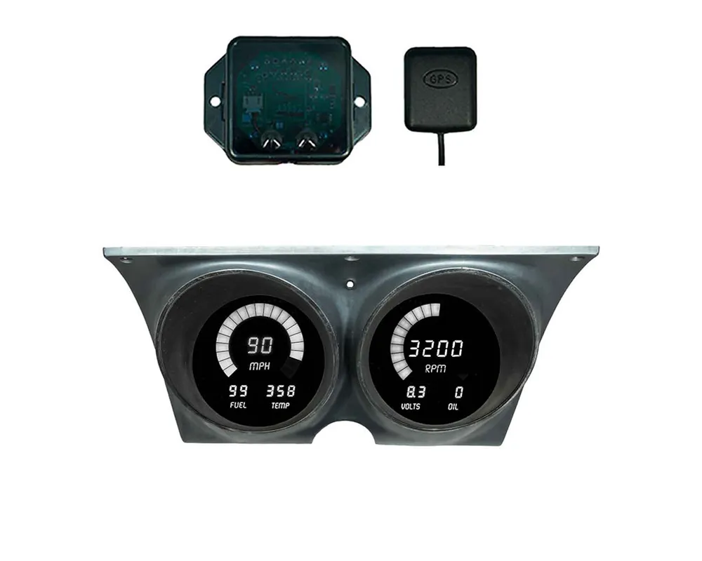 Intellitronix Digital Replacement Gauge Panel Cheverolet Camaro | Pontiac Firebird 1967-1968 - DP4000W-S9020