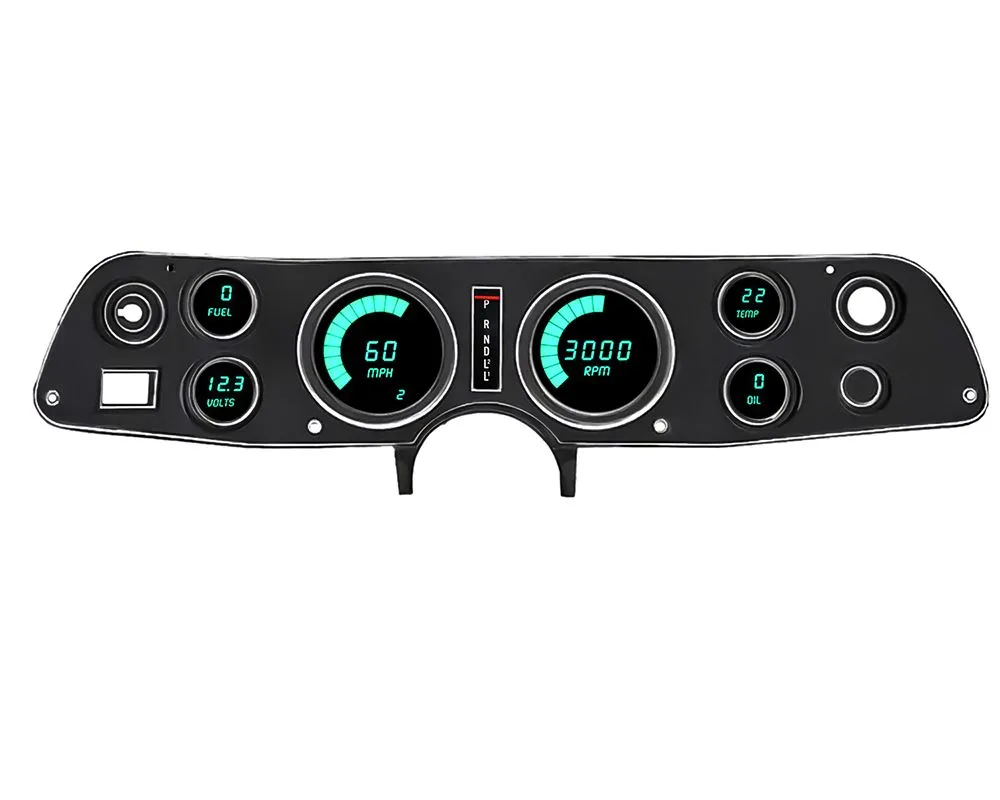 Intellitronix Digital Direct Ft Replacement Gauge Cluster w/Speed, Oil & Temp Senders Chevrolet Camaro 1970-1981 - DP4002T