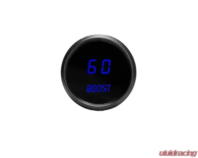 Intellitronix 2 1/6 Inch Boost Black Bezel Digital Gauge w/Sender 0-60 PSI - M9012B