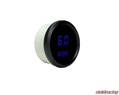 Intellitronix 2 1/6 Inch Boost Black Bezel Digital Gauge w/Sender 0-60 PSI - M9012B
