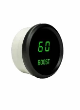 Intellitronix 2 1/6 Inch Boost Black Bezel Digital Gauge w/Sender 0-60 PSI                                     - M9012G - Image 2