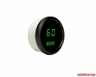 Intellitronix 2 1/6 Inch Boost Black Bezel Digital Gauge w/Sender 0-60 PSI - M9012G