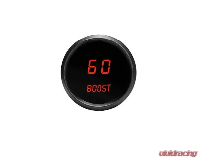 Intellitronix 2 1/6 Inch Boost Black Bezel Digital Gauge w/Sender 0-60 PSI - M9012R