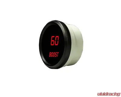 Intellitronix 2 1/6 Inch Boost Black Bezel Digital Gauge w/Sender 0-60 PSI - M9012R