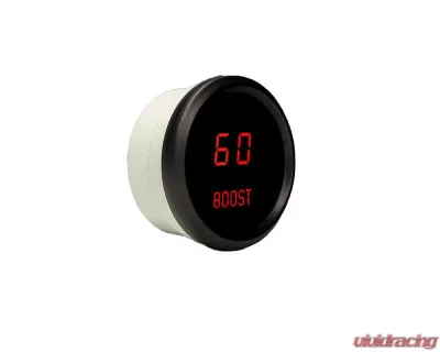 Intellitronix 2 1/6 Inch Boost Black Bezel Digital Gauge w/Sender 0-60 PSI - M9012R