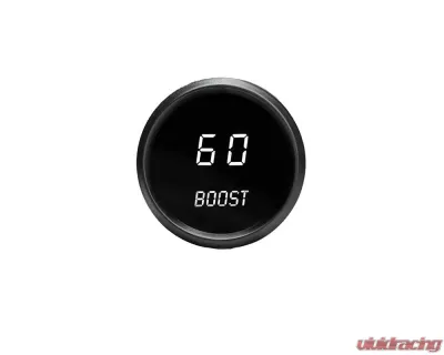 Intellitronix 2 1/6 Inch Boost Black Bezel Digital Gauge w/Sender 0-60 PSI - M9012W