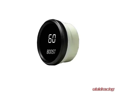 Intellitronix 2 1/6 Inch Boost Black Bezel Digital Gauge w/Sender 0-60 PSI - M9012W