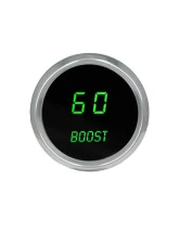 Intellitronix 2 1/16 Inch Boost Chrome Bezel Digital Gauge w/Sender 0-60 PSI                                     - MS9012G - Image 2