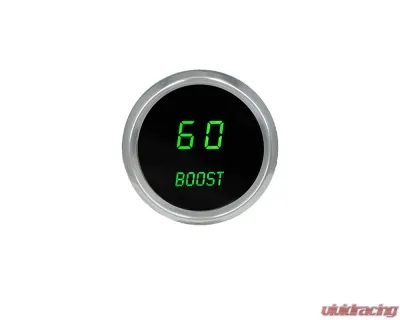 Intellitronix 2 1/16 Inch Boost Chrome Bezel Digital Gauge w/Sender 0-60 PSI - MS9012G