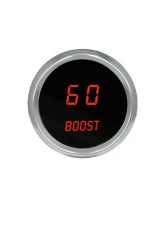 Intellitronix 2 1/16 Inch Boost Chrome Bezel Digital Gauge w/Sender 0-60 PSI                                     - MS9012R - Image 2